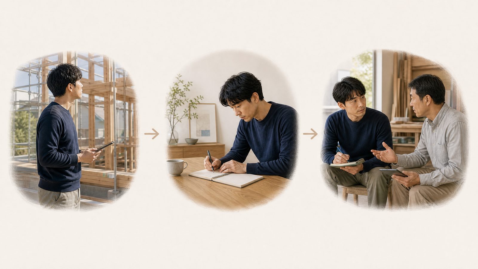 事実、影響、確認したいことの3行で現場質問を準備するフロー図